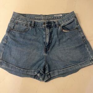 American Eagle Shorts Womens Size 10 Blue Denim